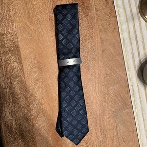 Alfani Deken Geo Navy Blue Tie